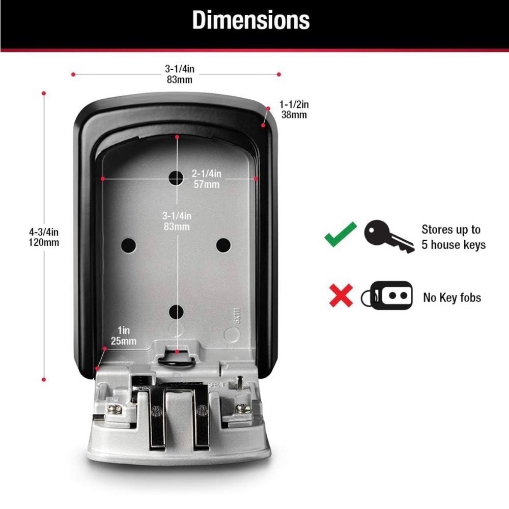 Secure Combination Key Safe - Picture 2 of 12